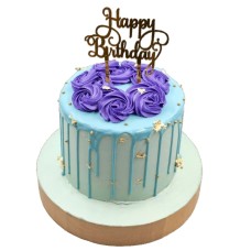 Floral Drip Cake