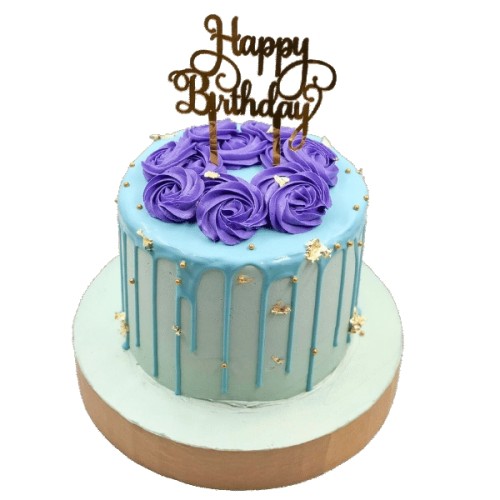 Floral Drip Cake