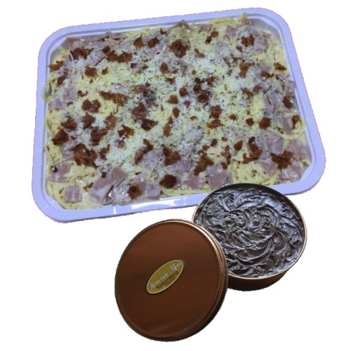 Creamy Carbonara with Classic Chocolate Cake