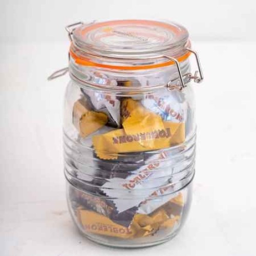 Jar of Mini Toblerone