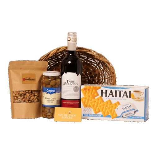 Fireside Red Wine and Gourmet Snacks