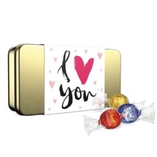 Assorted LINDOR Truffles I Love You Gift Tin (12-pc, 5 oz) Assorted LINDOR Truffles I Love You Gift Tin (12-pc, 5 oz)