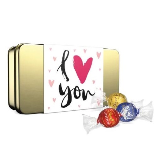 Assorted LINDOR Truffles I Love You Gift Tin (12-pc, 5 oz)