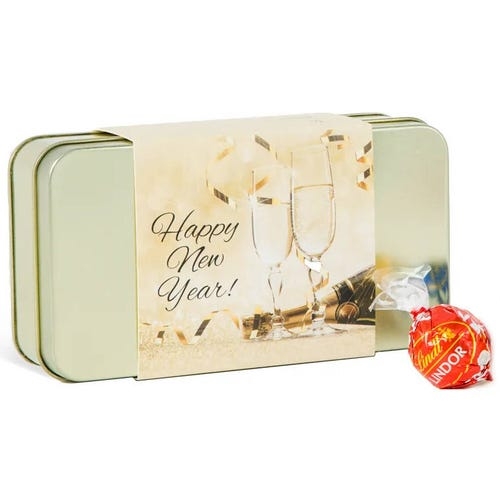 Assorted LINDOR Truffles New Year Gift Tin (12-pc, 5.1 oz)