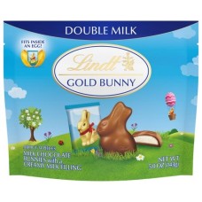 Double Milk Chocolate Lindt GOLD BUNNY 2 Pouch (5 oz)