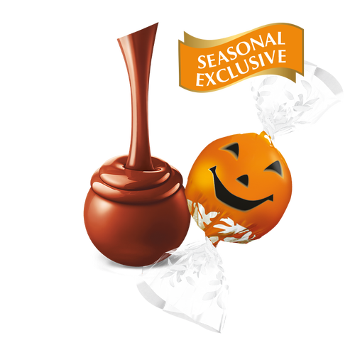 Milk Chocolate Jack-O-Lantern LINDOR Truffles 800-pc Case (353 oz)