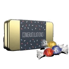 Assorted LINDOR Truffles Congratulations Gift Tin (12-pc, 5 oz)