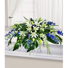 Blue Heaven Large Casket Spray