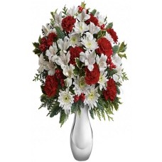 Silver And Snowflakes Bouquet