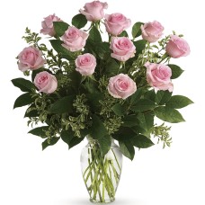 12 Pink Roses