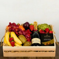 Luxury Fruit Basket with Moet