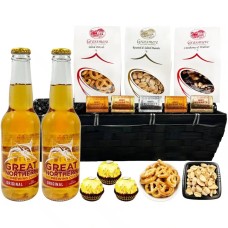 Beers and Nibbles Gift Basket