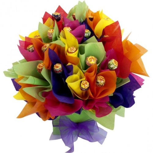 Rainbow of Chupa Chup Lolly Bouquet