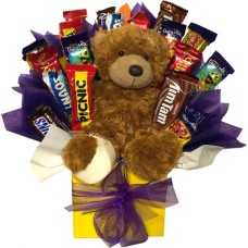 Chocolate Bouquet Get Well Soon Teddy