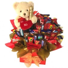 Chocolate Bouquet - Love Bear And Chandon