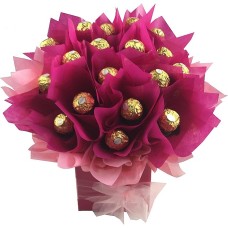Pink Ferrero Rocher Chocolate Bouquet