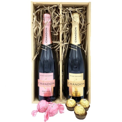 Dual Chandon Gift in Wood Case