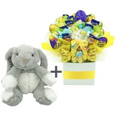 Easter Chocolate Bouquet With Bunny - Yellow