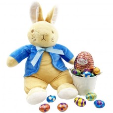 Easter Bunny Gift With Eggs - Blue