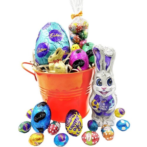 Easter Egg Gift in Orange Bucket