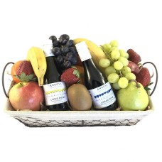 Fruit Basket with Wine
