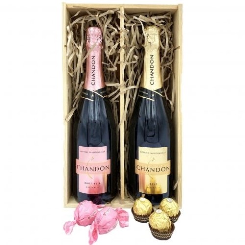 Dual Chandon Gift in Wood Case