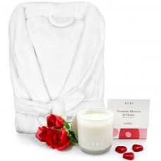 Sheraton Bathrobe Candle and Roses Gift