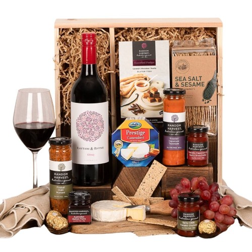 Random Harvest Gourmet Hamper with Wine