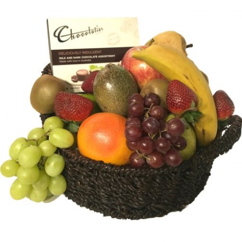 Fruit Basket Gift With Chocolates