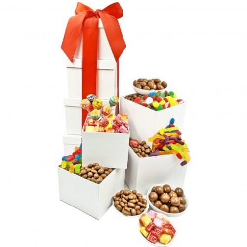 Sweet Tooth Tower Lollies And Chocolate Gift Tower