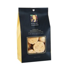 Lemon & Macadamia Nut Shortbread Cookies Gift Bag - 150g