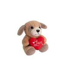Love Puppy Patches Mini Plush Toy Brown (14cmST)