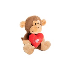 Chimp the I Love You Monkey Plush Toy Brown (15cmST)