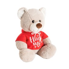 Hug Me Teddy Bear w Hoddie Grey (26cmST)