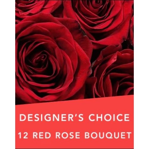 DC 12 red rose bouquet