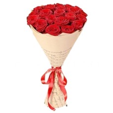Wrapped Long-Stemmed Roses