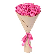 Wrapped Long-Stemmed Roses (Medium)