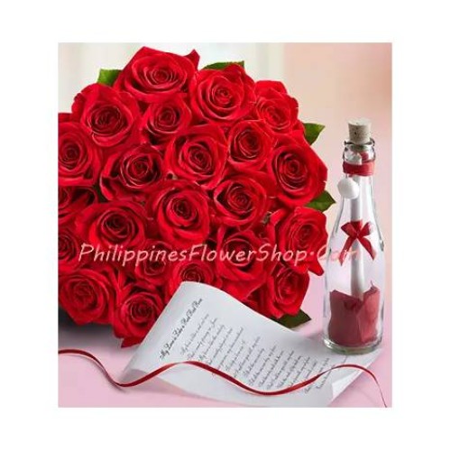 Message in a Bottle - My Love is Like a Red Red Rose Message