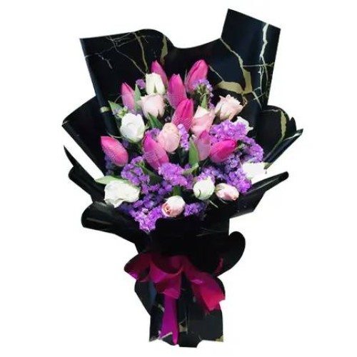 Roses with Tulips