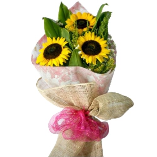 3 Piece Sunflower Bouquet