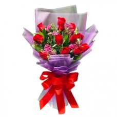 Truly Blessing 12 Red Roses Bouquet