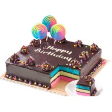 Rainbow Dedication Cake (8x8)