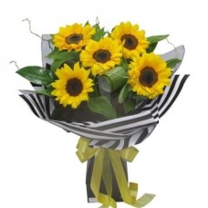 5 Pieces Sunflower Bouquet