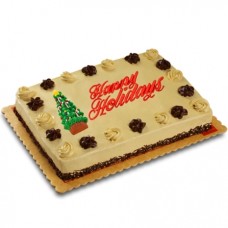 Holiday Mocha Dedication Cake by Red Ribbon