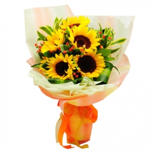 5 pcs. Sunflower in Bouquet