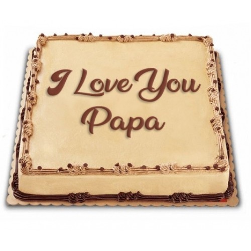 Father's Day Mocha Dedication Cake by Red Ribbon