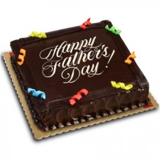 Father's Day Chocolate Dedication Cake by Red Ribbon
