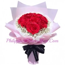 Dozen of Red Color Roses Bouquet