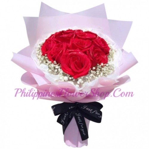 Dozen of Red Color Roses Bouquet
