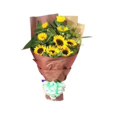 10 Pieces Sunflowers Bouquet